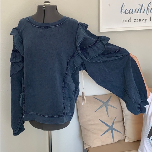 tularosa cat ruffle sweater